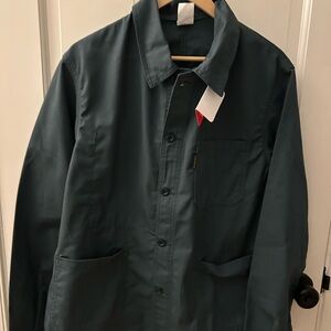 Le laboureur Men's Deep Green Shirt Jacket